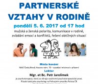 Partnerské vztahy v rodině - přednáška RC Kostička